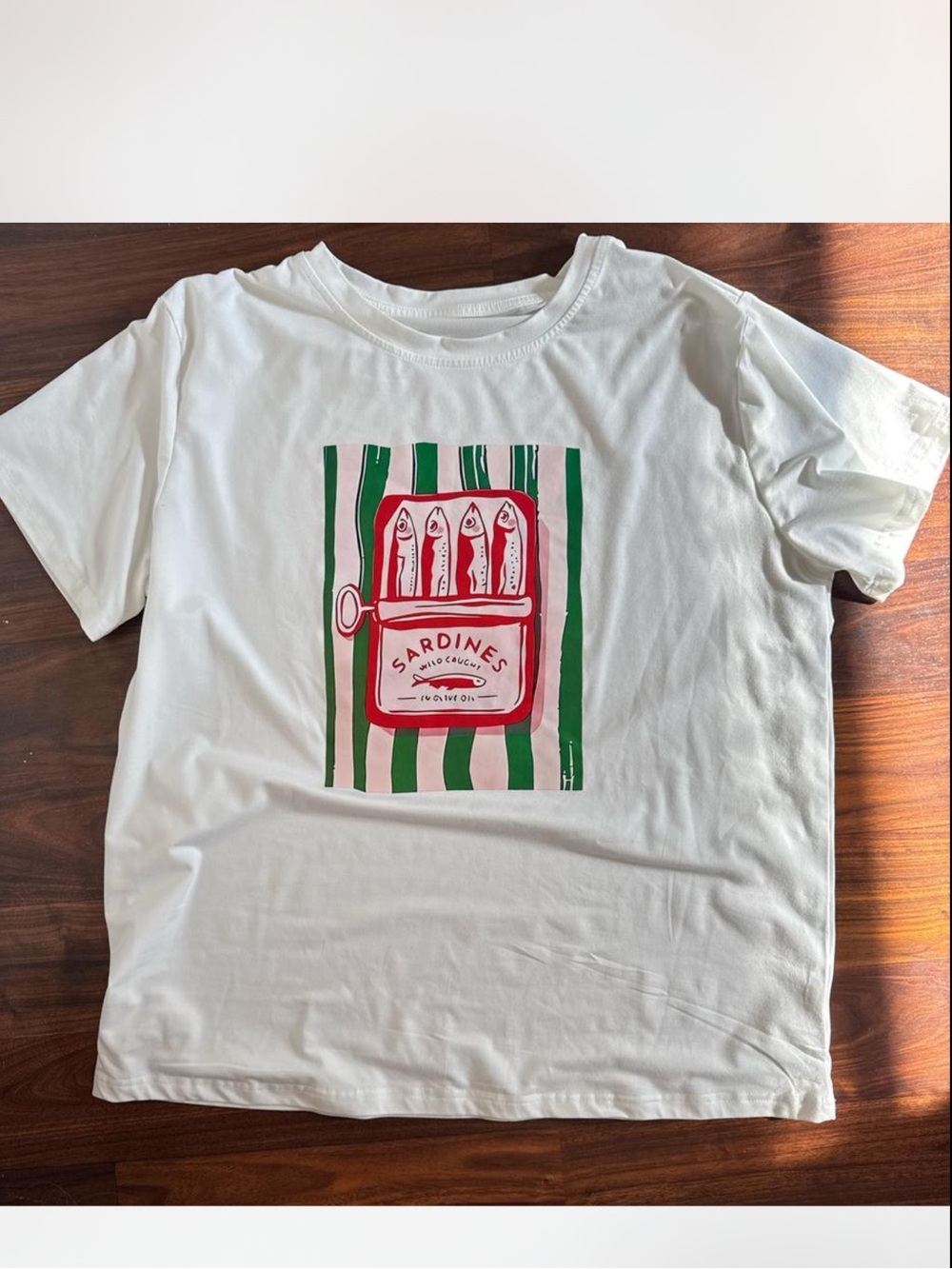 White Sardine Graphic T shirt